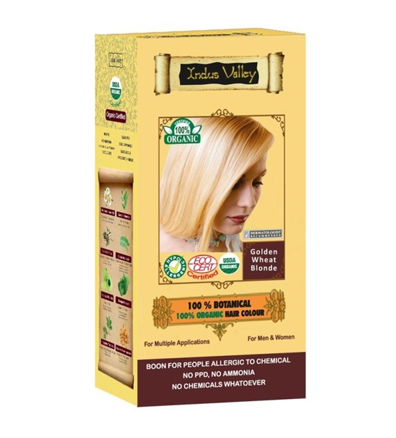 100% Botanieal Hair Colour, Golden Blonde, 120g, Indus Valley