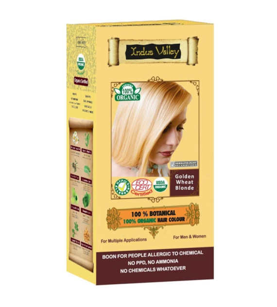100% Botanieal Hair Colour, Golden Blonde, 120g, Indus Valley