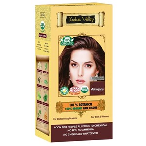 100% Botanieal Hair Colour, Mahogany, 120g, Indus Valley