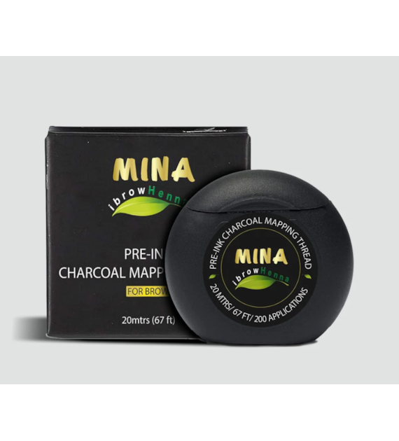 Eyebrow Pre-ink Charcoal Mapping Thread