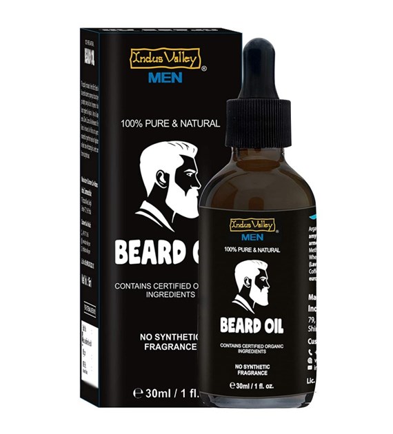 100% Pure & Natural Beard Oil, 30 ml, Indus Valley