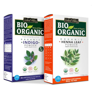 Indigo Leaf Powder and Henna Leaf Powder Combo, Indus Valley