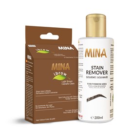 Ibrow Regular Pack Light brown with Stain Remover, Mina