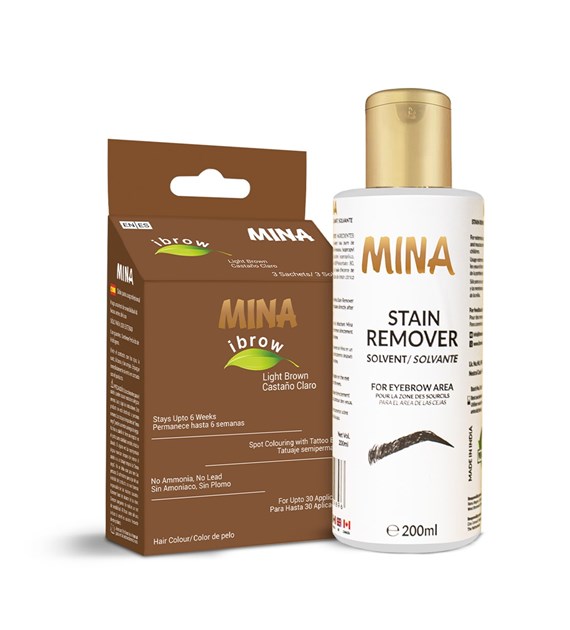 Ibrow Regular Pack Light brown with Stain Remover, Mina