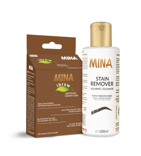 Ibrow Regular Pack Light brown with Stain Remover, Mina