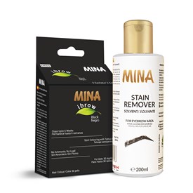 Ibrow Regular Pack Black with Stain Remover, Mina