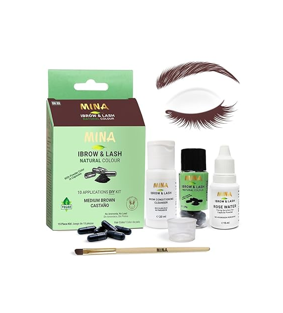 Henna Ibrow Medium Brown CAPSULES, Mina