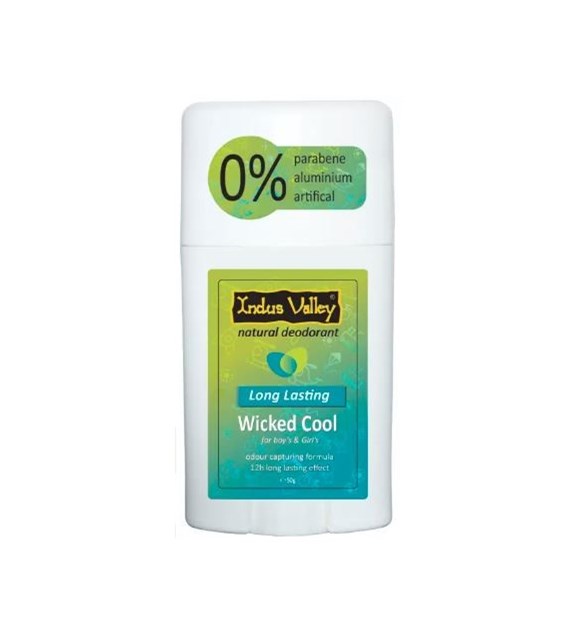 Wicked Cool Natural Deodorant Stick, 50g, Indus Valley