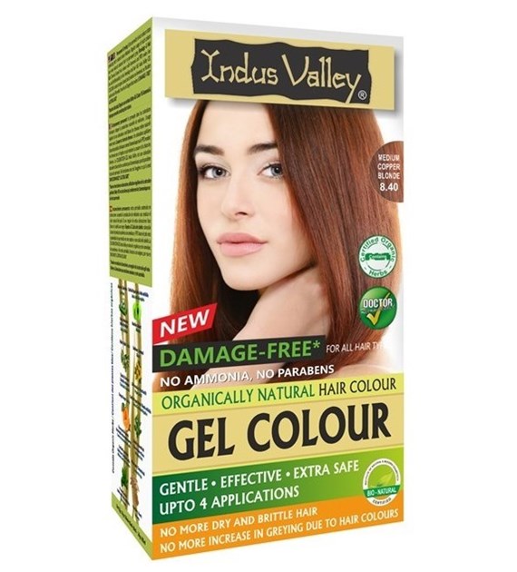 Gel colour Medium Copper Blonde 8.4, Indus Valley