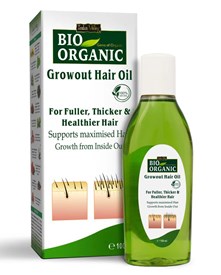 Bio Organic Growout Hair Oil, 100ml, Indus Valley