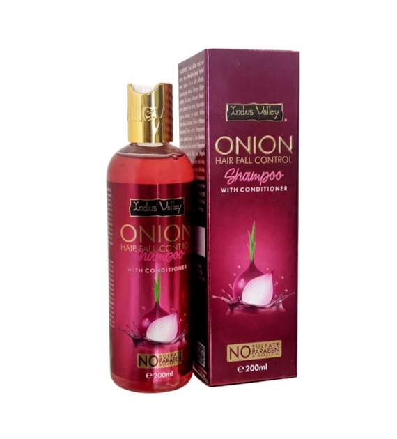 Onion Hair Fall Control Shampoo with Conditioner - 200ml, Indus Valley
