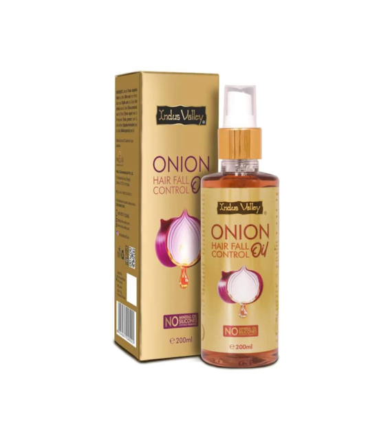 Onion Hair Fall Control Oil - 200ml, Indus Valley