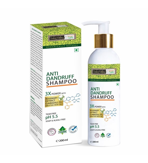 Anti Dandruff Hair Shampoo, 200ml, Indus Valley