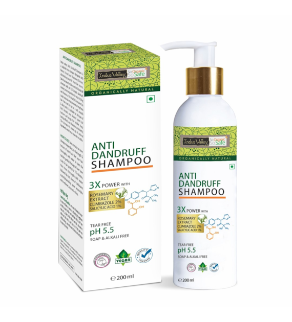 Anti Dandruff Hair Shampoo, 200ml, Indus Valley