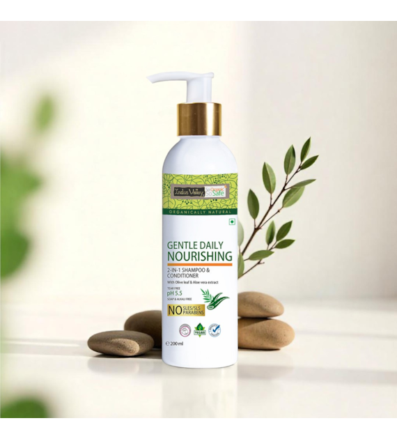 Daily gentle shampoo, 200ml, Indus Valley