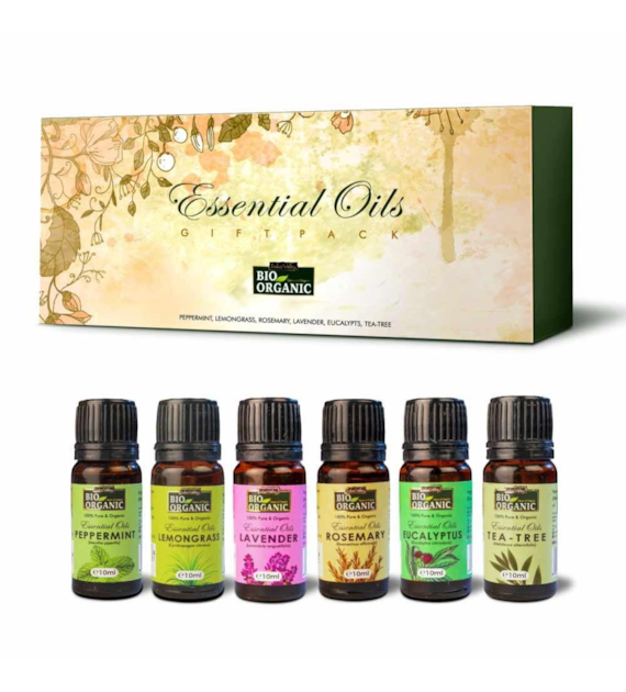 Essential Oils Gift Pack - Pack of 6 (10ml each), Indus Valley