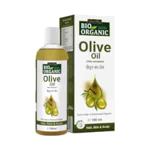 Bio Organic Extra Virgin Olive Massage Oil, for Skin and Hair Care - 100ml, Indus Valley