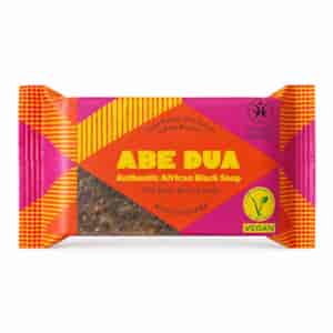 Authentic African Black Soap from Ghana, vegan, SHEA BUTTER, COSMOS ORGANIC, 100 g, ABE DUA