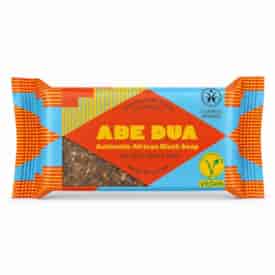 Authentic African Black Soap from Ghana, vegan, COCONUT OIL, COSMOS ORGANIC, 100 g, ABE DUA