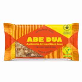 Authentic African Black Soap from Ghana, vegan, ORIGINAL, COSMOS ORGANIC, 100 g, ABE DUA