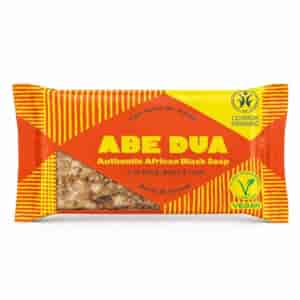 Authentic African Black Soap from Ghana, vegan, ORIGINAL, COSMOS ORGANIC, 100 g, ABE DUA
